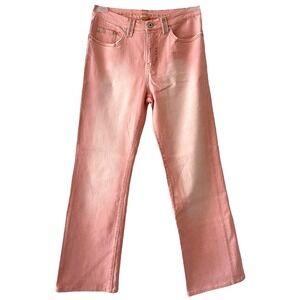 Christopher Blue Pink Mid Rise Bootcut Jean Embellished Pockets Stretch Cotton 6